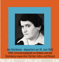 Ida Steinberg, Wiesbaden  I 10. Juni 1942 I Juden-Deportation Wiesbaden I Aktives Museum Spiegelgasse Wiesbaden