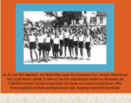 Jüdische Schule Wiesbaden 1941 I 10. Juni 1942 I Juden-Deportation Wiesbaden I Aktives Museum Spiegelgasse Wiesbaden