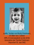 Judith Friedmann, Wiesbaden  I 10. Juni 1942 I Juden-Deportation Wiesbaden I Aktives Museum Spiegelgasse Wiesbaden
