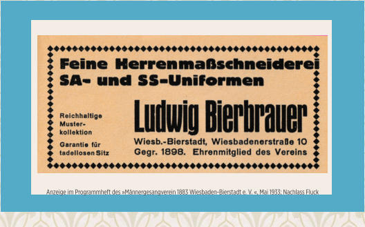 Werbung 1933 I 10. Juni 1942 I Juden-Deportation Wiesbaden I Aktives Museum Spiegelgasse Wiesbaden
